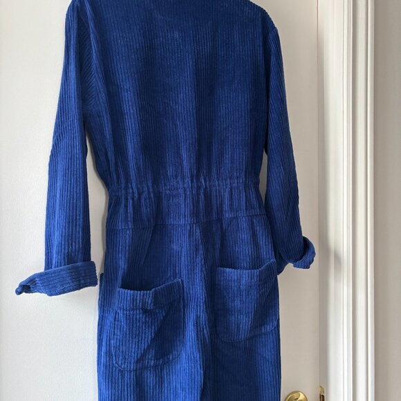 Royal blue Corduroy One-piece (jumpsuit) - Picture 4 of 9